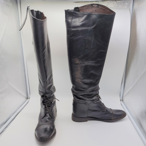 R950 Riding Women's Black Knee-High Boots sz 10 - Picture 2 of 11